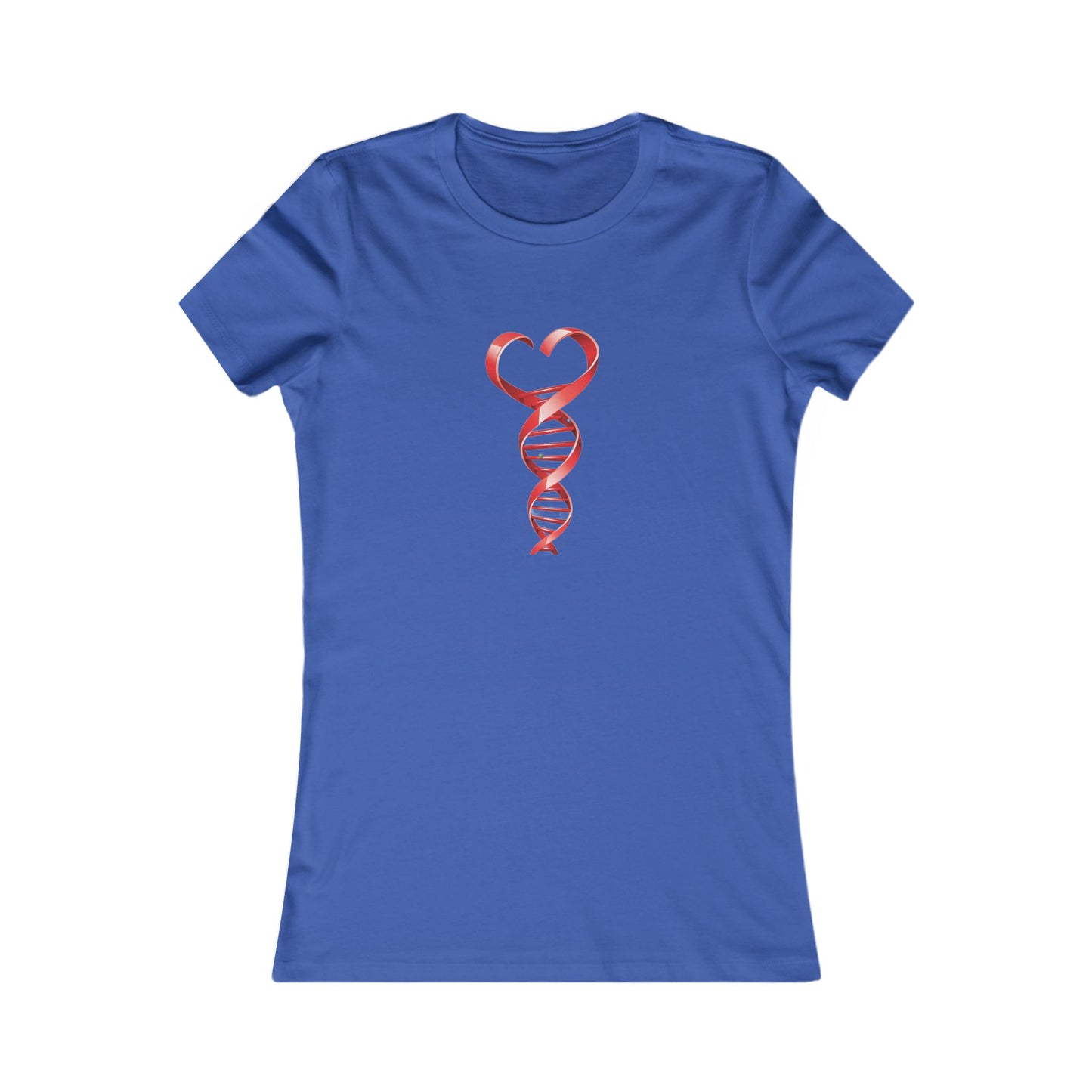 Women's DNA Heart Favorite Tee - Heart DNA Shirt, Gift for Her, Science Enthusiast, Birthday Gift, Valentine’s Day Top