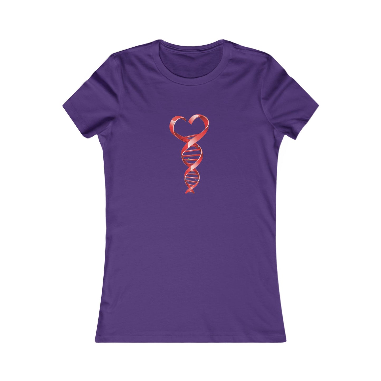 Women's DNA Heart Favorite Tee - Heart DNA Shirt, Gift for Her, Science Enthusiast, Birthday Gift, Valentine’s Day Top