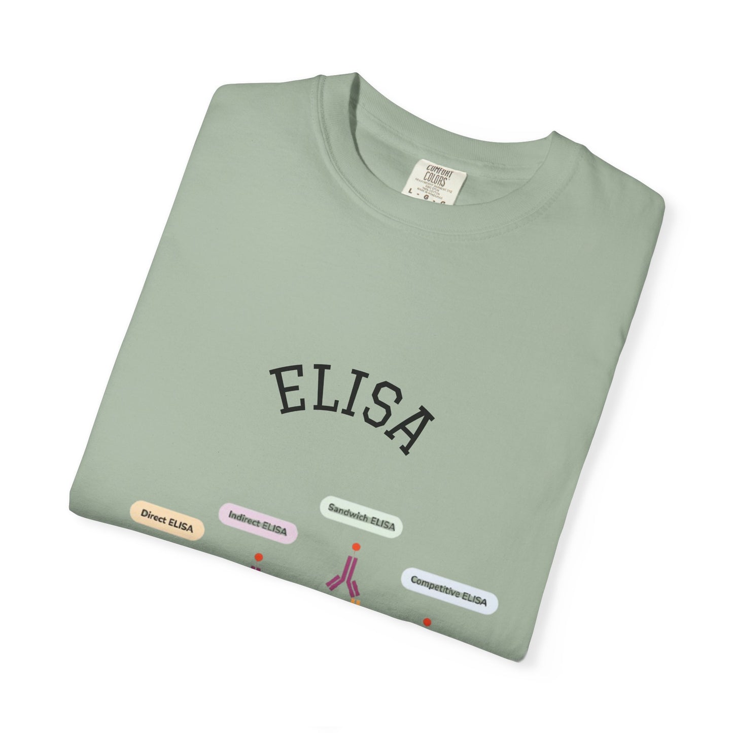 Unisex Garment Lab Humor Tee - ELISA, "the only time no one complains about being too sensitive", gift for bench scientist