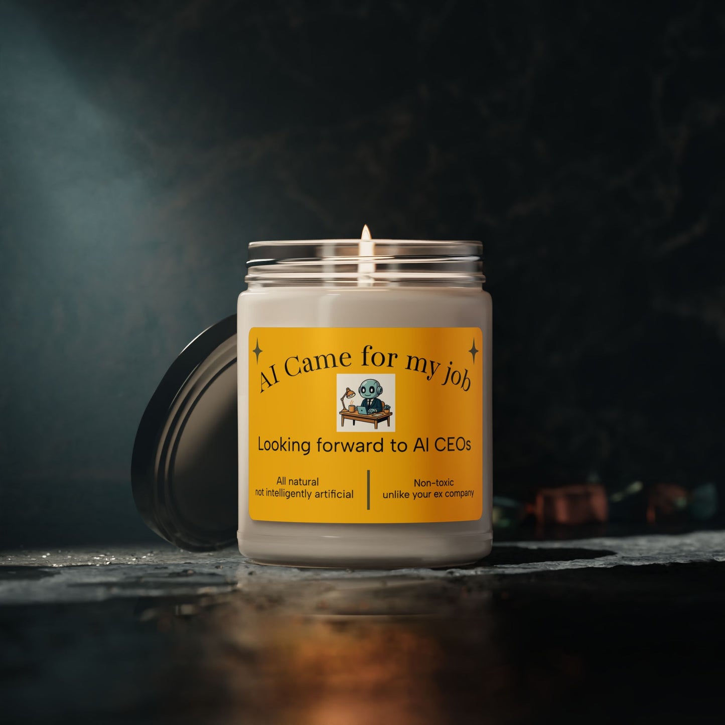 "AI Came for My Job" Scented Soy Candle - Eco-Friendly 9oz