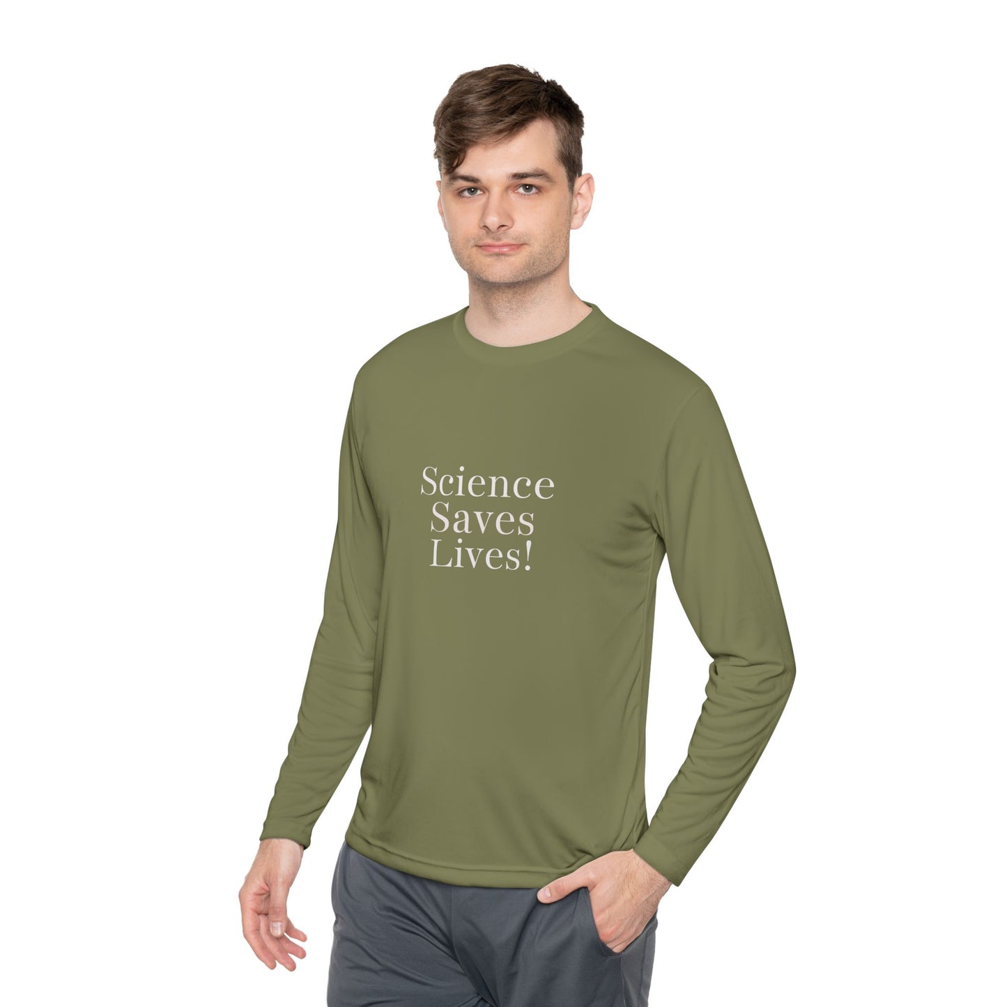 Science Saves Lives | Men’s Performance Long Sleeve Shirt
