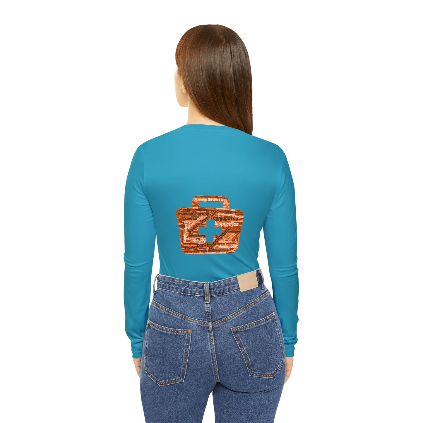 Science Saves Lives | Women’s Performance Long Sleeve Shirt Turquoise