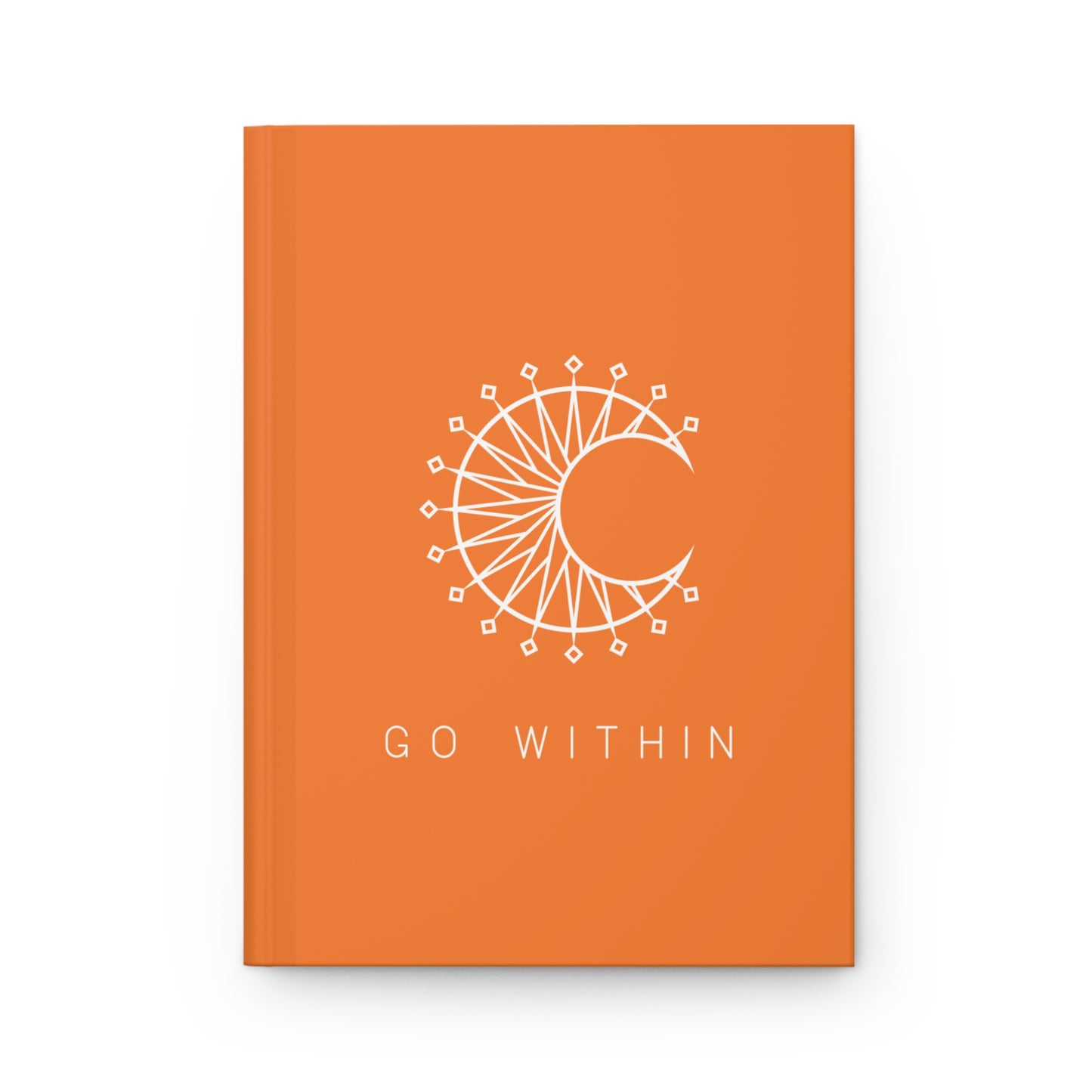 Inspirational Hardcover Journal - Go Within, Reflect, Writing Notebook, Self-Care Journal, Gift for Artists, Mindfulness Journal