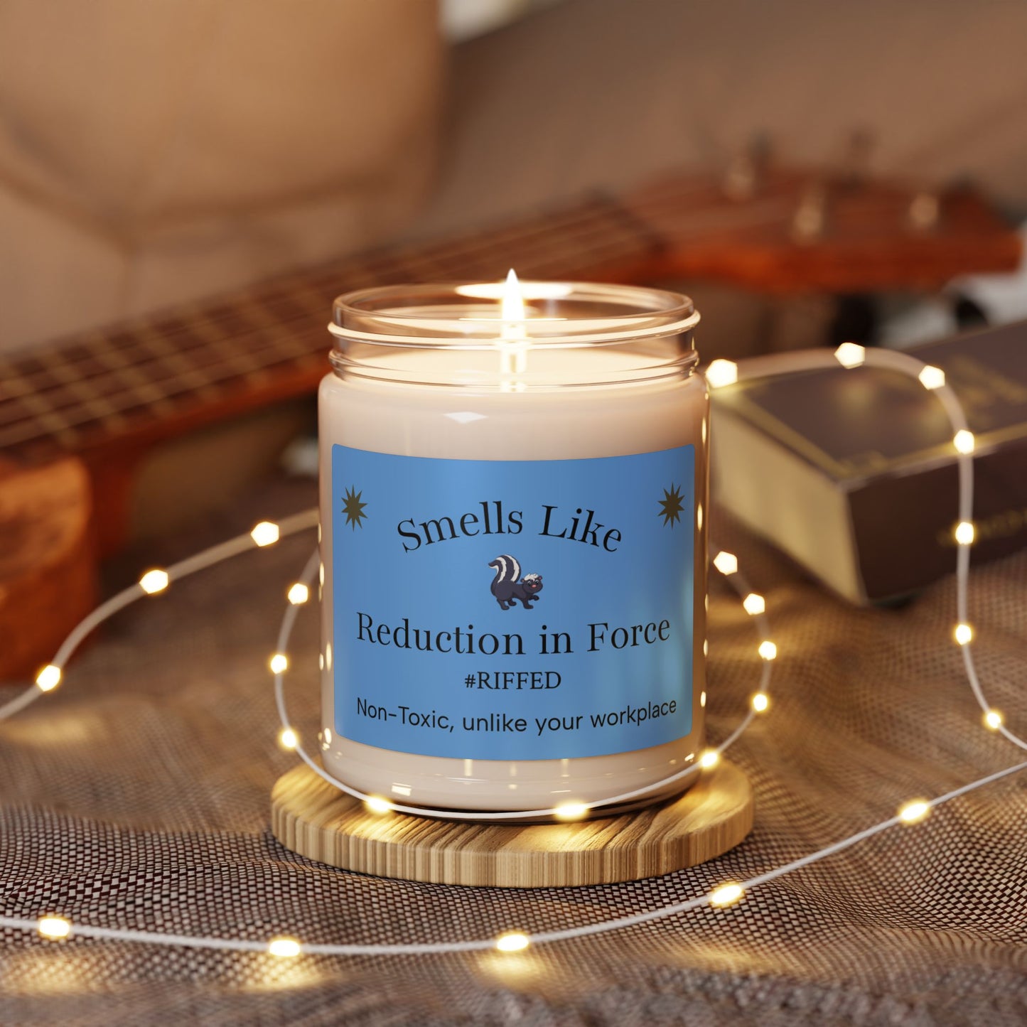 Humorous Candle | Smells Like Reduction in Force | Non-Toxic, Perfect Gift for Coworkers, Office Decor