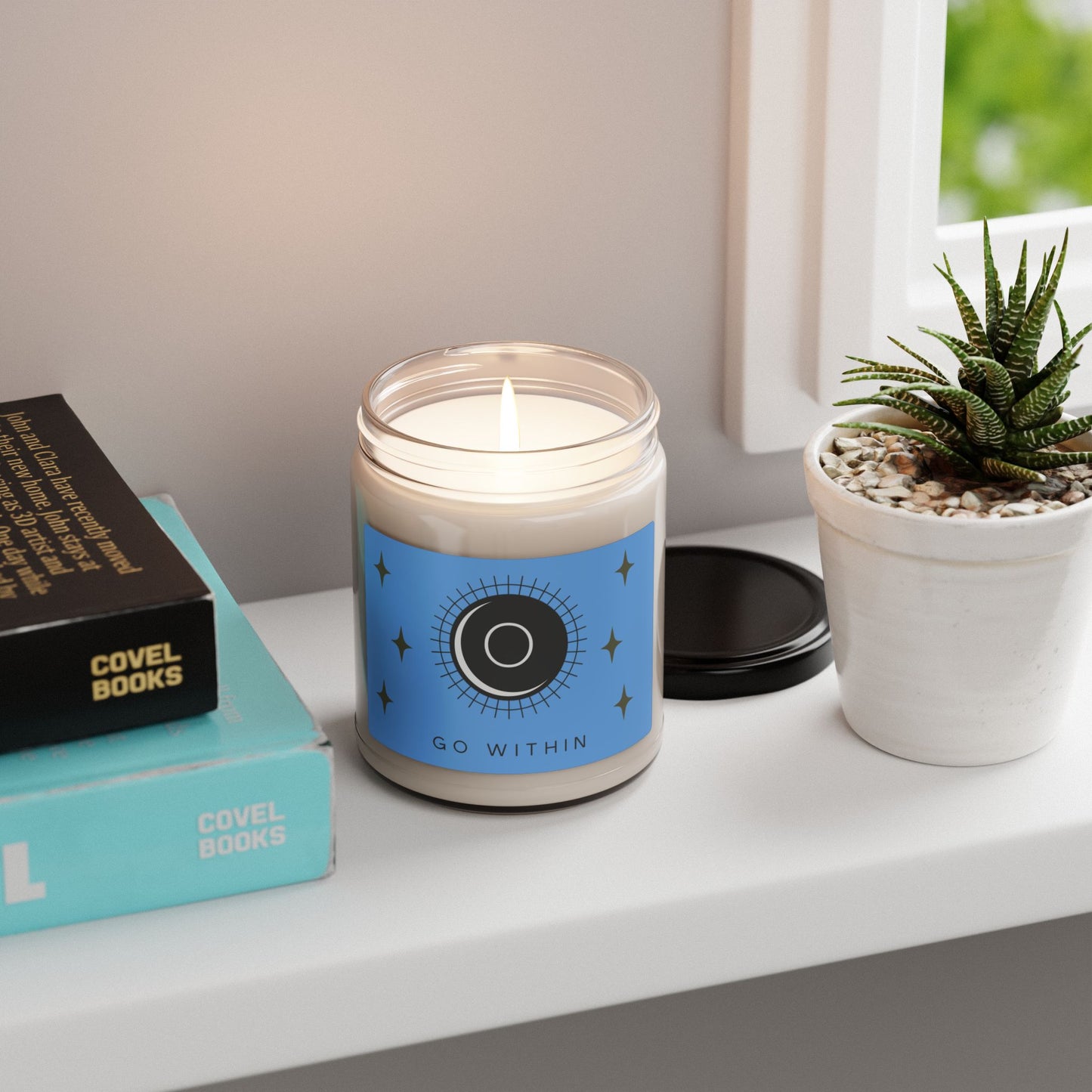 Meditation Candle, Aromatherapy Candle, Soy Wax Candle for Calm, Relaxing Scented Candle, Mindfulness Gift, Home Decor, Spiritual Gift