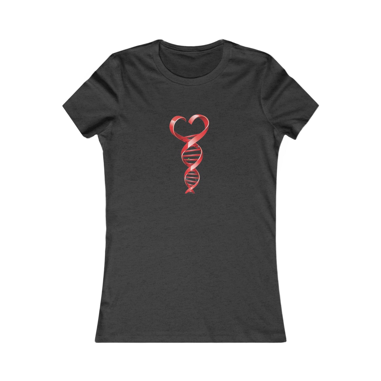 Women's DNA Heart Favorite Tee - Heart DNA Shirt, Gift for Her, Science Enthusiast, Birthday Gift, Valentine’s Day Top