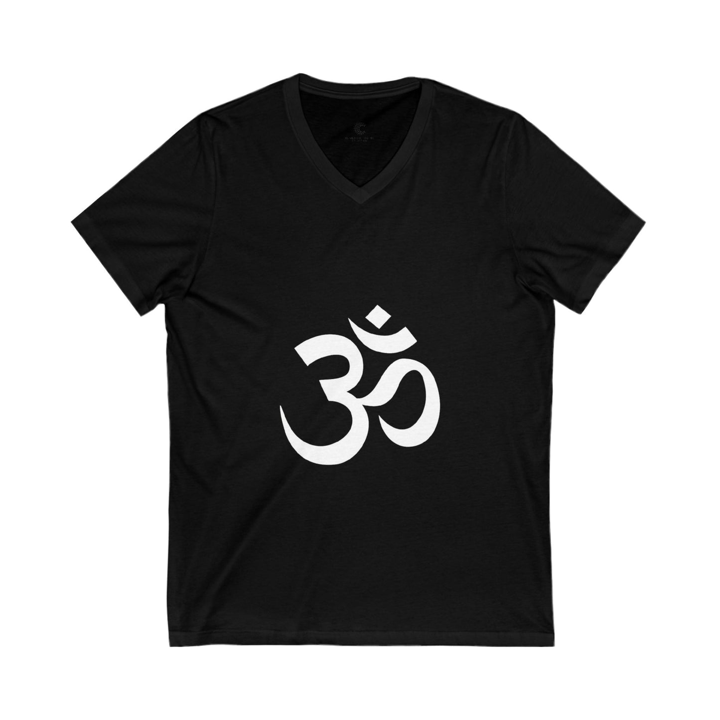 Om Symbol Unisex V-Neck Tee | Spiritual Shirt for Yoga, Meditation, Namaste, Mindfulness, and Gift for Him or Her