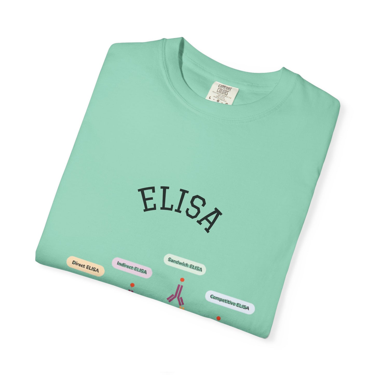 Unisex Garment Lab Humor Tee - ELISA, "the only time no one complains about being too sensitive", gift for bench scientist