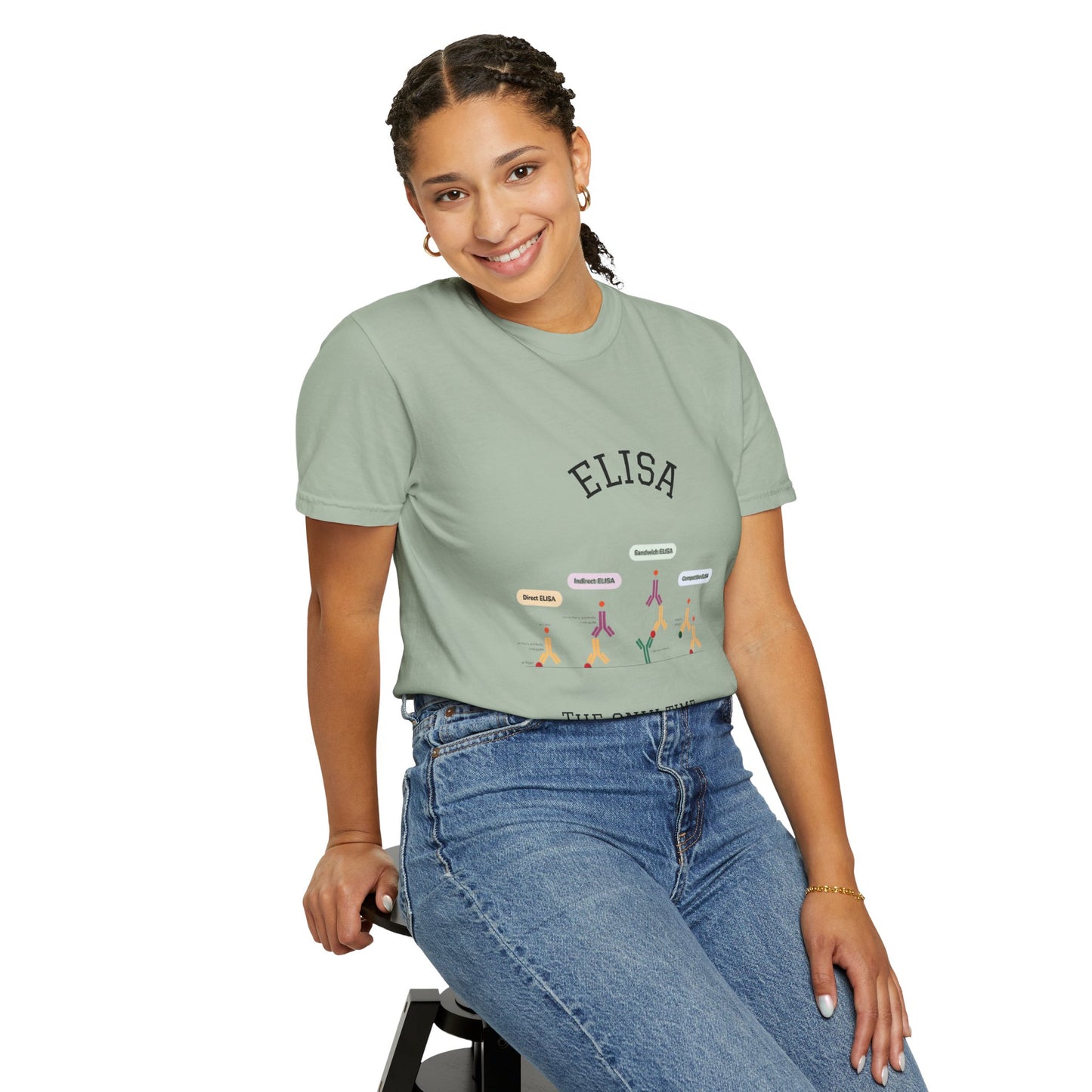 Unisex Garment Lab Humor Tee - ELISA, "the only time no one complains about being too sensitive", gift for bench scientist