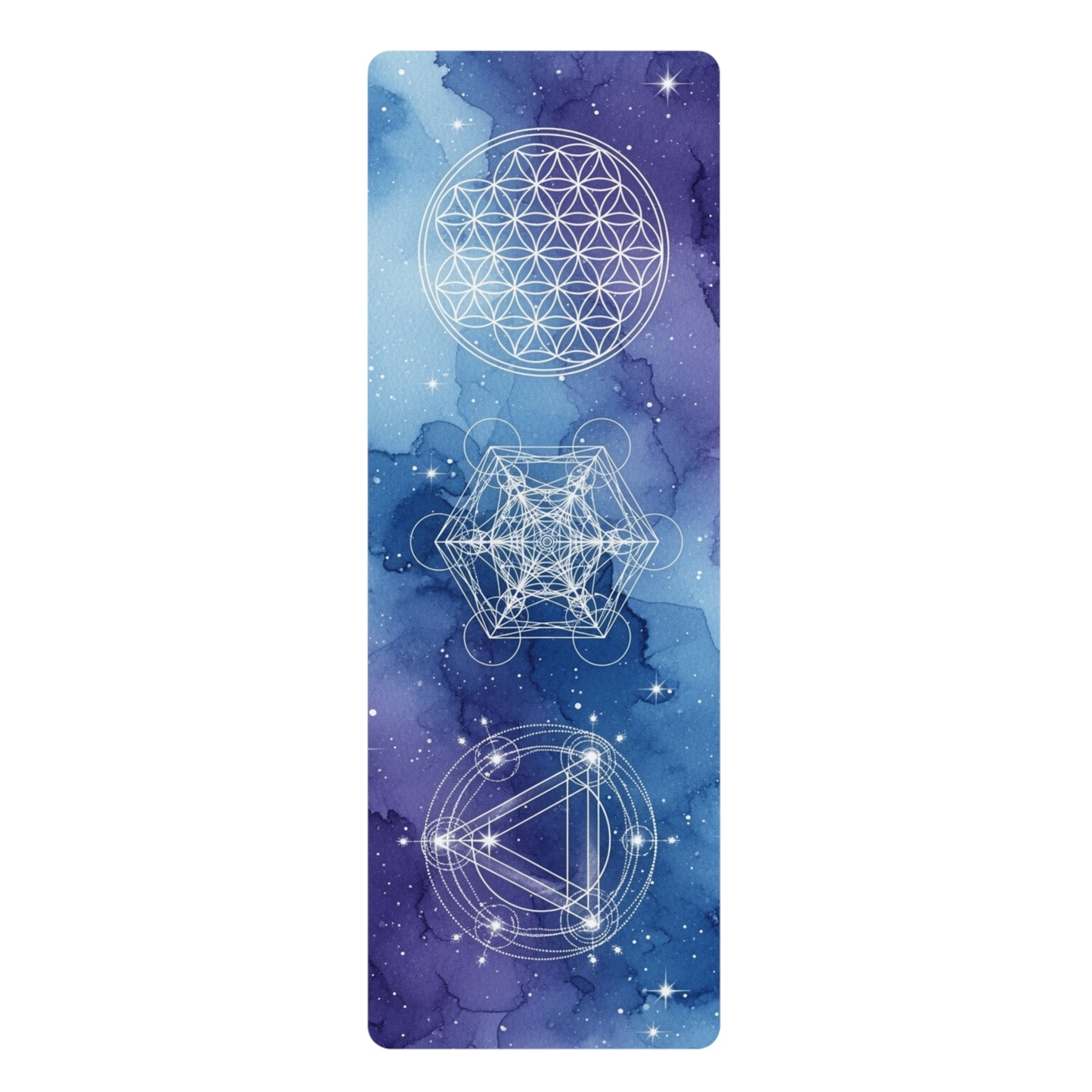 Sacred Geometry Yoga Mat, Eco friendly, Non-Slip Exercise Mat, Fitness Gift, Yoga Essentials for Home Gym, Green Yoga Accessory