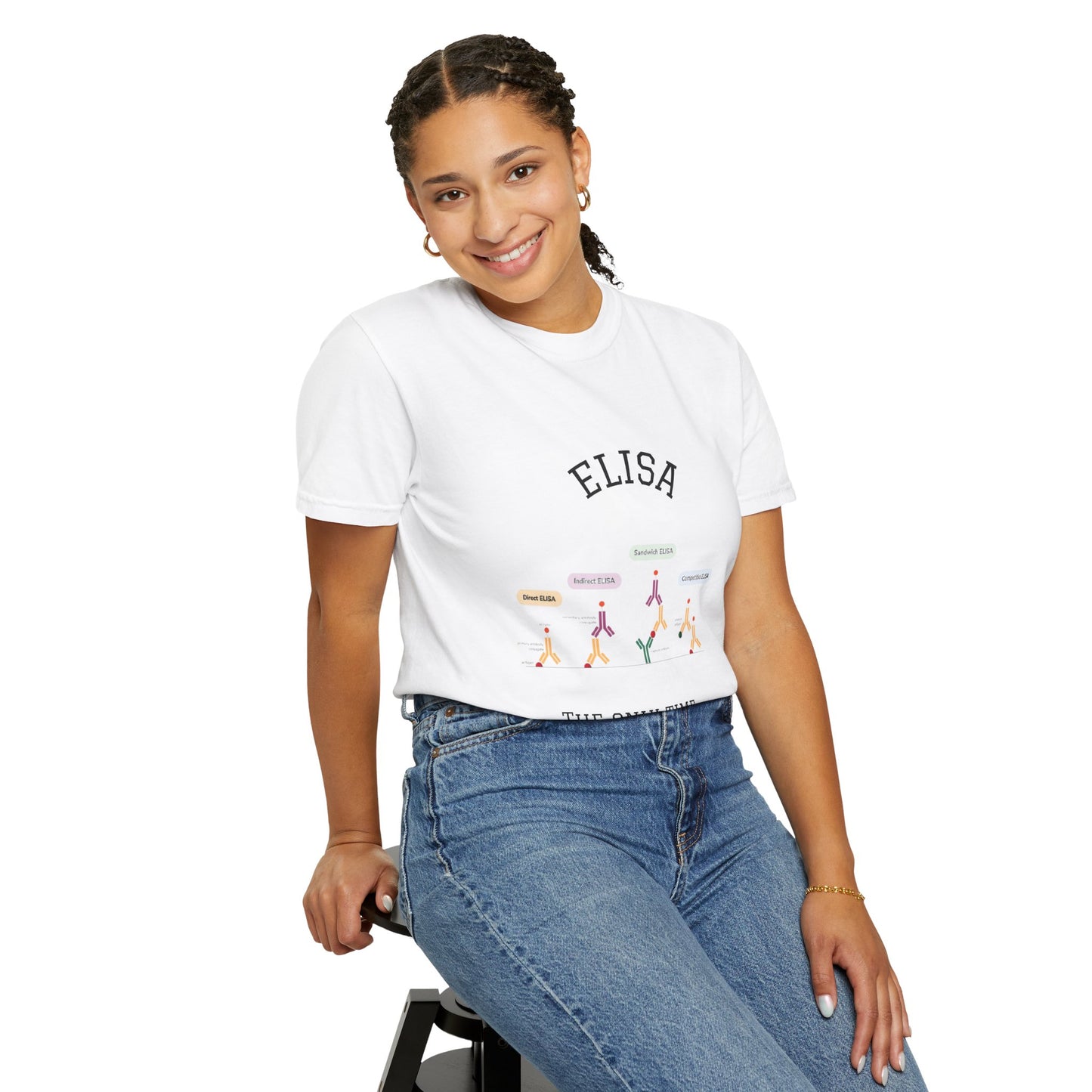 Unisex Garment Lab Humor Tee - ELISA, "the only time no one complains about being too sensitive", gift for bench scientist