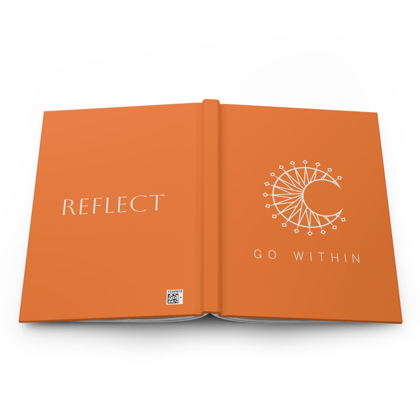 Inspirational Hardcover Journal - Go Within, Reflect, Writing Notebook, Self-Care Journal, Gift for Artists, Mindfulness Journal