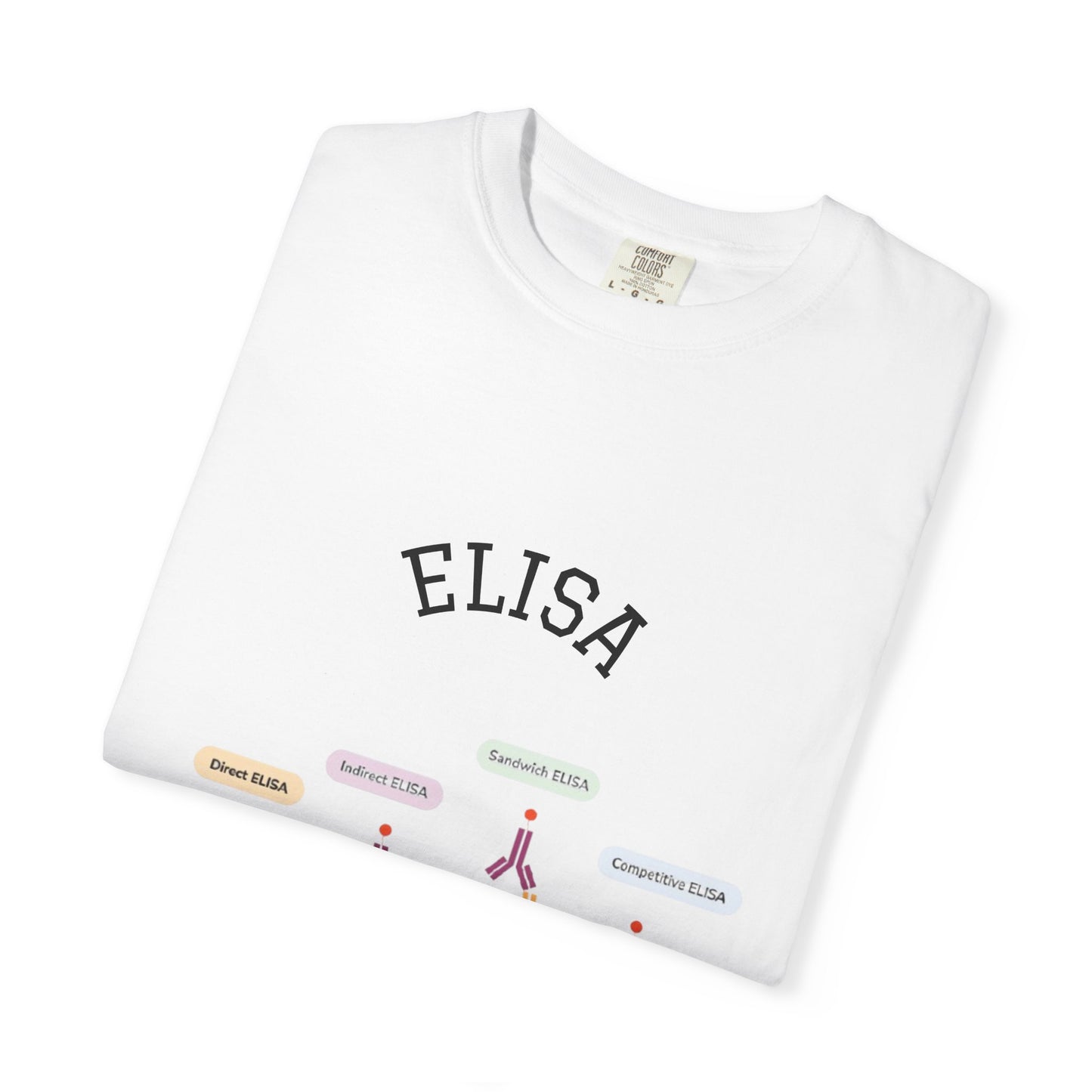 Unisex Garment Lab Humor Tee - ELISA, "the only time no one complains about being too sensitive", gift for bench scientist