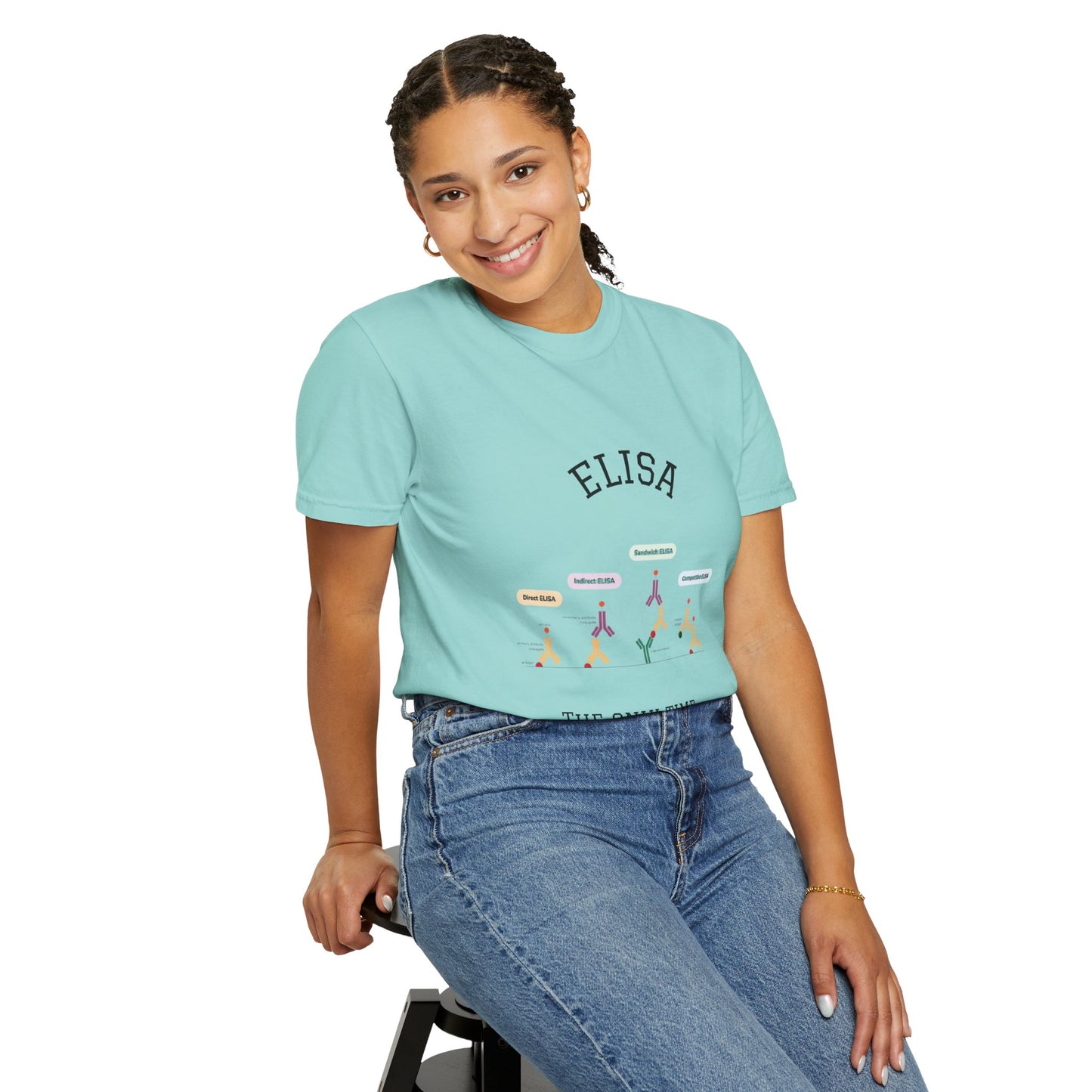 Unisex Garment Lab Humor Tee - ELISA, "the only time no one complains about being too sensitive", gift for bench scientist