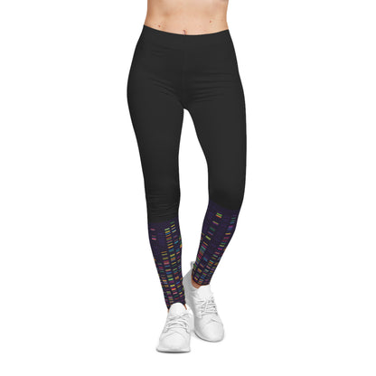 DNA Pattern Women's Leggings – Pastel Gradient Activewear
