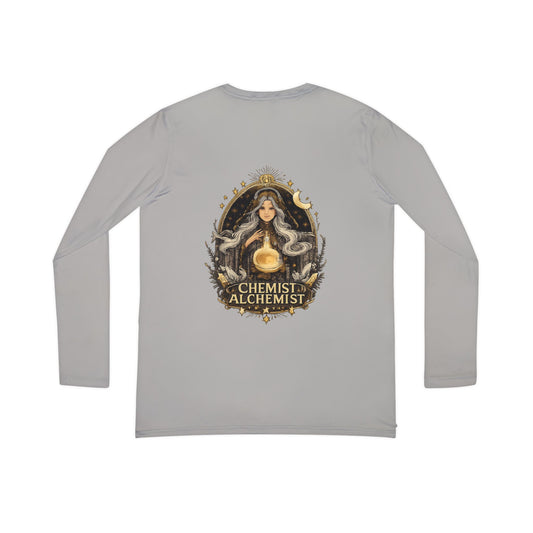 Alchemist Chemist V‑Neck Long Sleeve — Women's Mystical Science Shirt