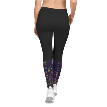 DNA Pattern Women's Leggings – Pastel Gradient Activewear