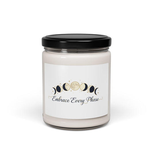 Moon Phase Ritual Soy Candle, celestial wellness, lunar self-care