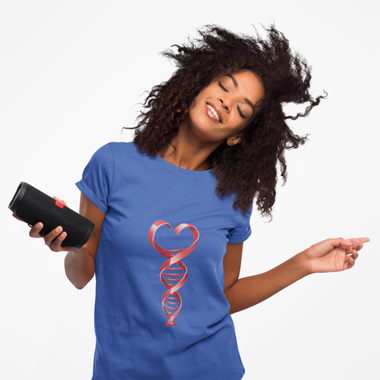 Women's DNA Heart Favorite Tee - Heart DNA Shirt, Gift for Her, Science Enthusiast, Birthday Gift, Valentine’s Day Top