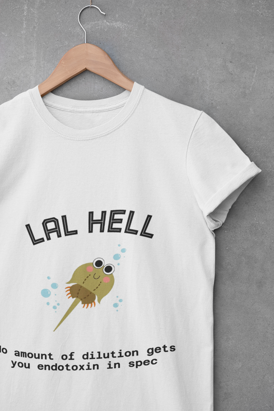 Cute Horseshoe Crab Graphic Tee — "LAL Hell" Novelty T-Shirt