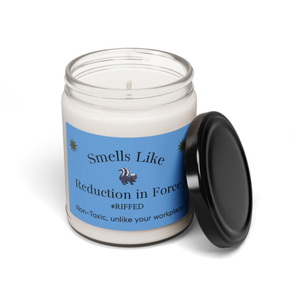 Humorous Candle | Smells Like Reduction in Force | Non-Toxic, Perfect Gift for Coworkers, Office Decor