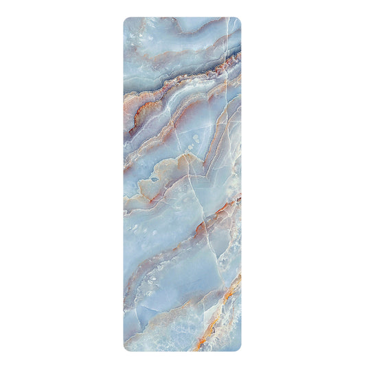 Vibrant Rubber Yoga Mat with stone look design, Eco-Friendly Fitness Mat, Exercise Mat, Yoga Accessories, Home Workout Equipment